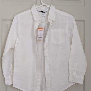 Gymboree Linen Cotton Button Up Long Sleeve Shirt